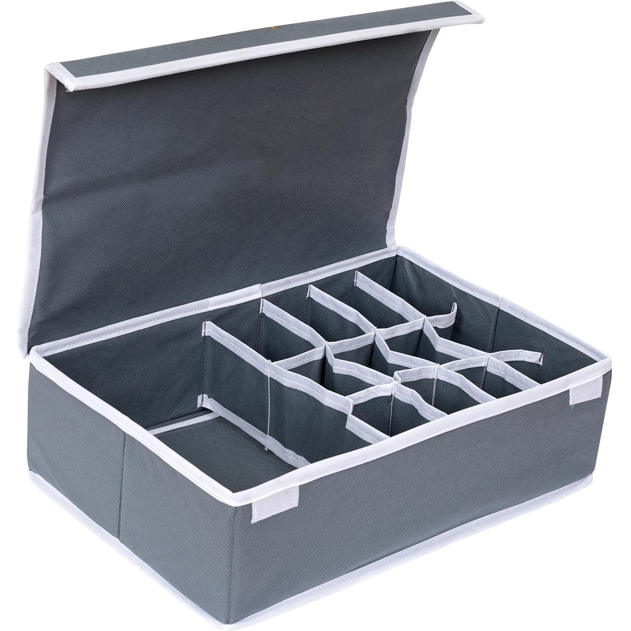 Anytime Undergarment Organizer | Storage Dividers For Storing Socks, Bras, Ties, And Scarves | Household Use Wardrobe Storage Box (Pack Of 6)