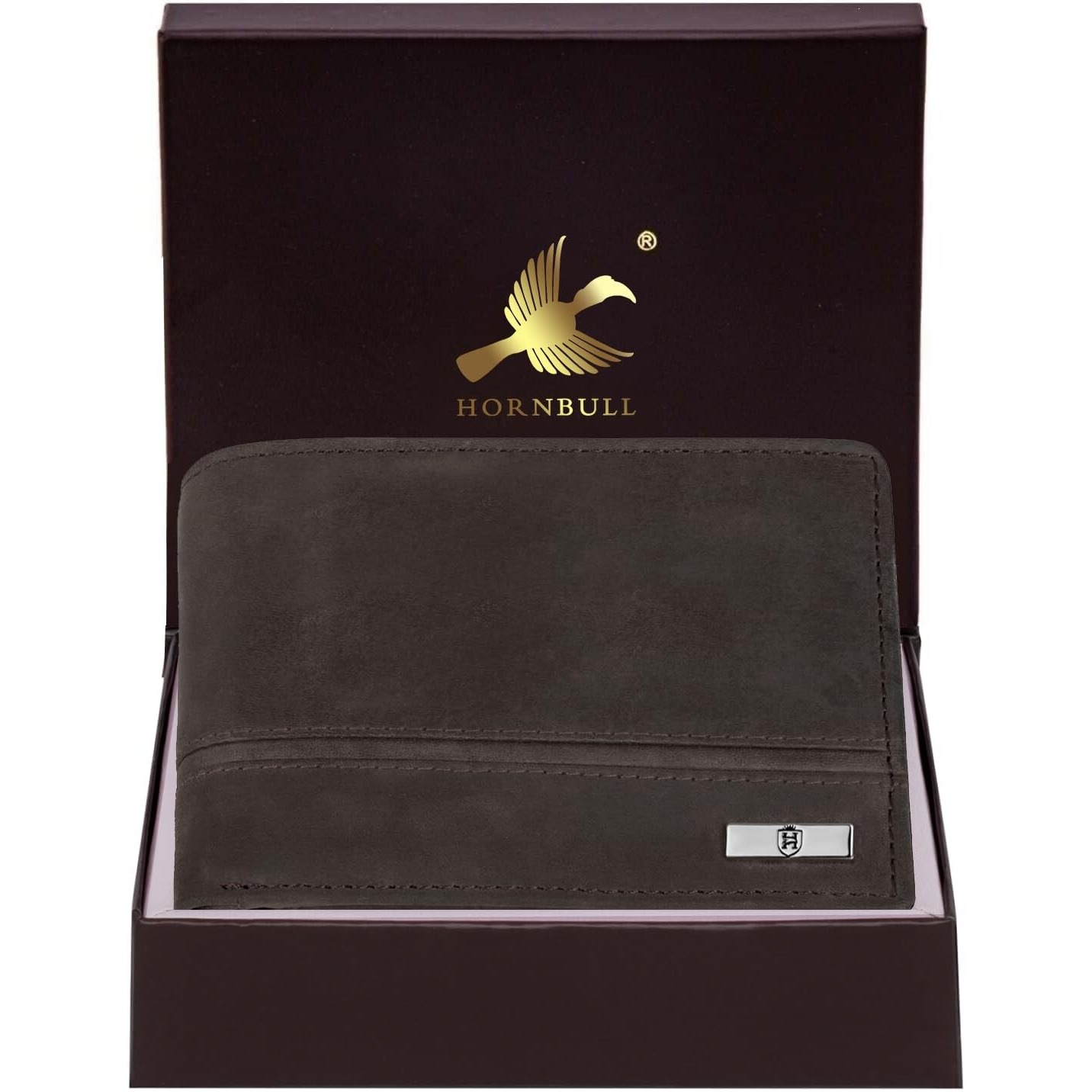 Hornbull Denial Coffe Hunter Leather Wallet For Men | Wallets Men With Rfid Blocking | Mens Wallet