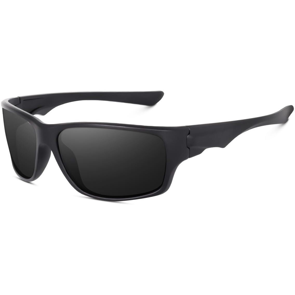 Dervin Uv Protected Polarized Sports Sunglasses For Men And Women Driving Cycling Fishing Cricket Sunglasses (Black)