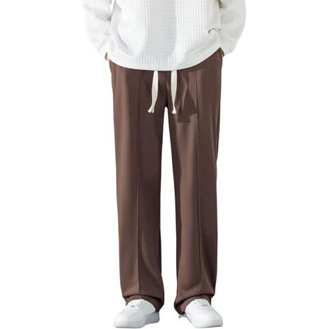 Greciilooks Regular Trouser Loose Fit | Sports For Men Stylish Track Pant | Track Pants | Plain Track Pant (In, Alpha, M, Regular, Brown)
