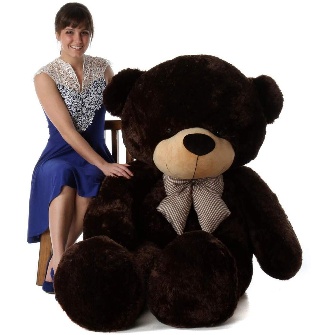 Hug 'N' Feel Soft Toys 5 Feet Coffee Brown Giant Teddy Bear Soft, Plush,Cuddly Stuffed Animal For Kids, Birthdays, Anniversaries, Valentine's Day,Special Occasions Large Huggable