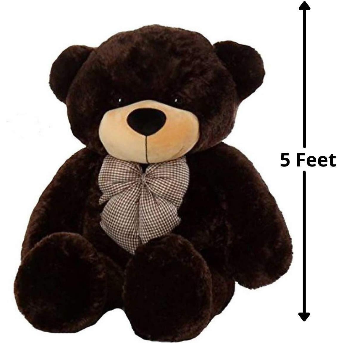 Hug 'N' Feel Soft Toys 5 Feet Coffee Brown Giant Teddy Bear Soft, Plush,Cuddly Stuffed Animal For Kids, Birthdays, Anniversaries, Valentine's Day,Special Occasions Large Huggable