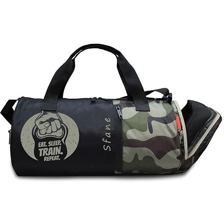 Sfane Gym Bags For Men With Separate Shoe Compartment Sports Gym Bags For Women Unisex Duffle Bags For Gym For Carry & Travel Adjustable Duffel Bags Sports Bag - Multicolor.