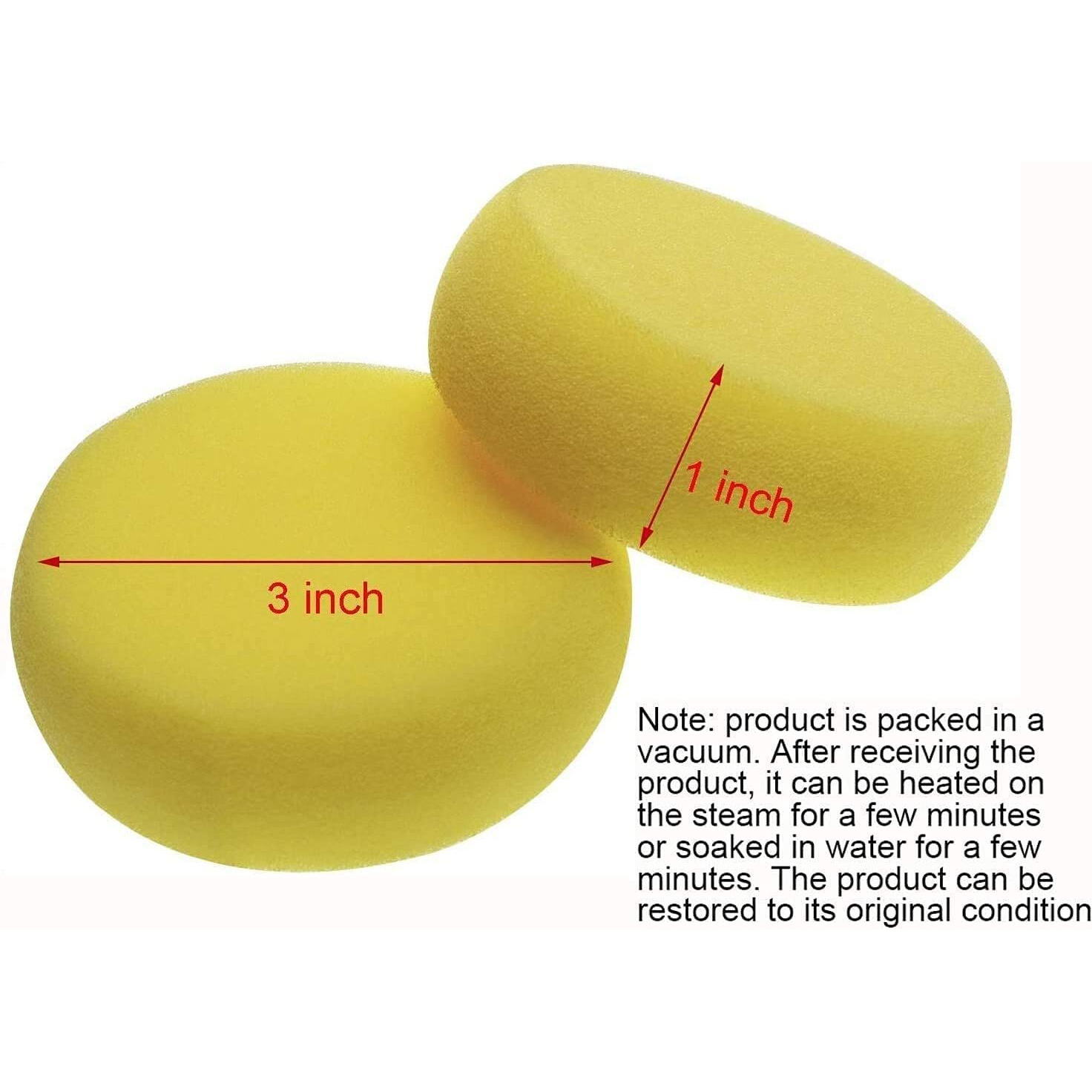 Amazon Brand  Umi Round Synthetic Paint Sponge For Painting, Crafts, Pottery, Cleaning And More (Set Of 4 Pc)