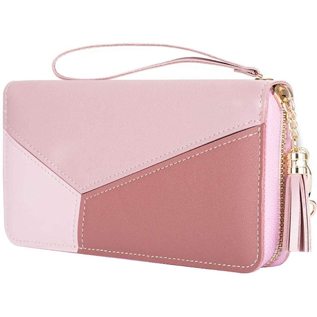 Valerie Women Wallet Wallet For Women And Girls | Zipper Wallets Leather Credit Card Holder (Pink)
