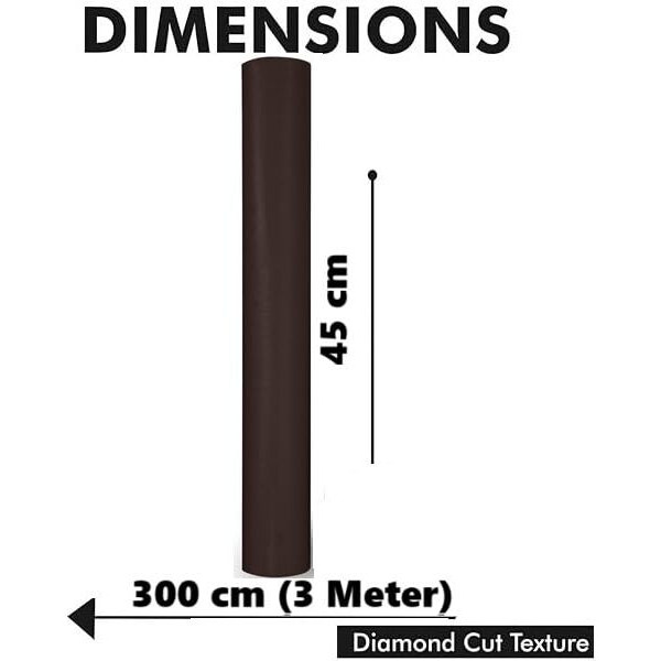 Kayjen Eva Anti Slip Mat/Sheet For Fridge, Kitchen, Drawer, Shelf Liner, 400 Gsm (45 Cm X 3 M, Coffee Brown)