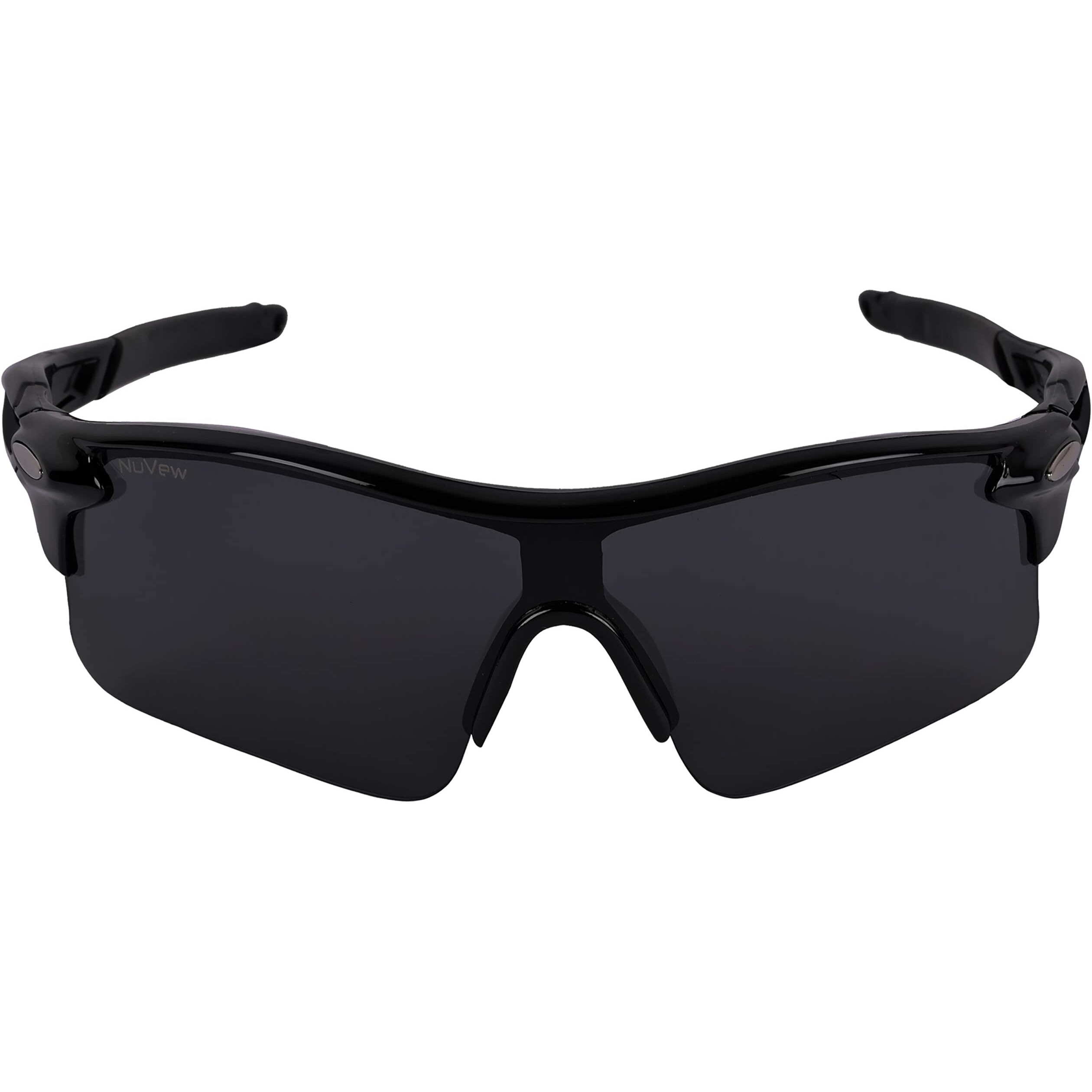Nuvew Uv Protected Unisex Sports Sunglasses - (Black Lens | Black Frame | Medium Size | Nw-Oakly-29)