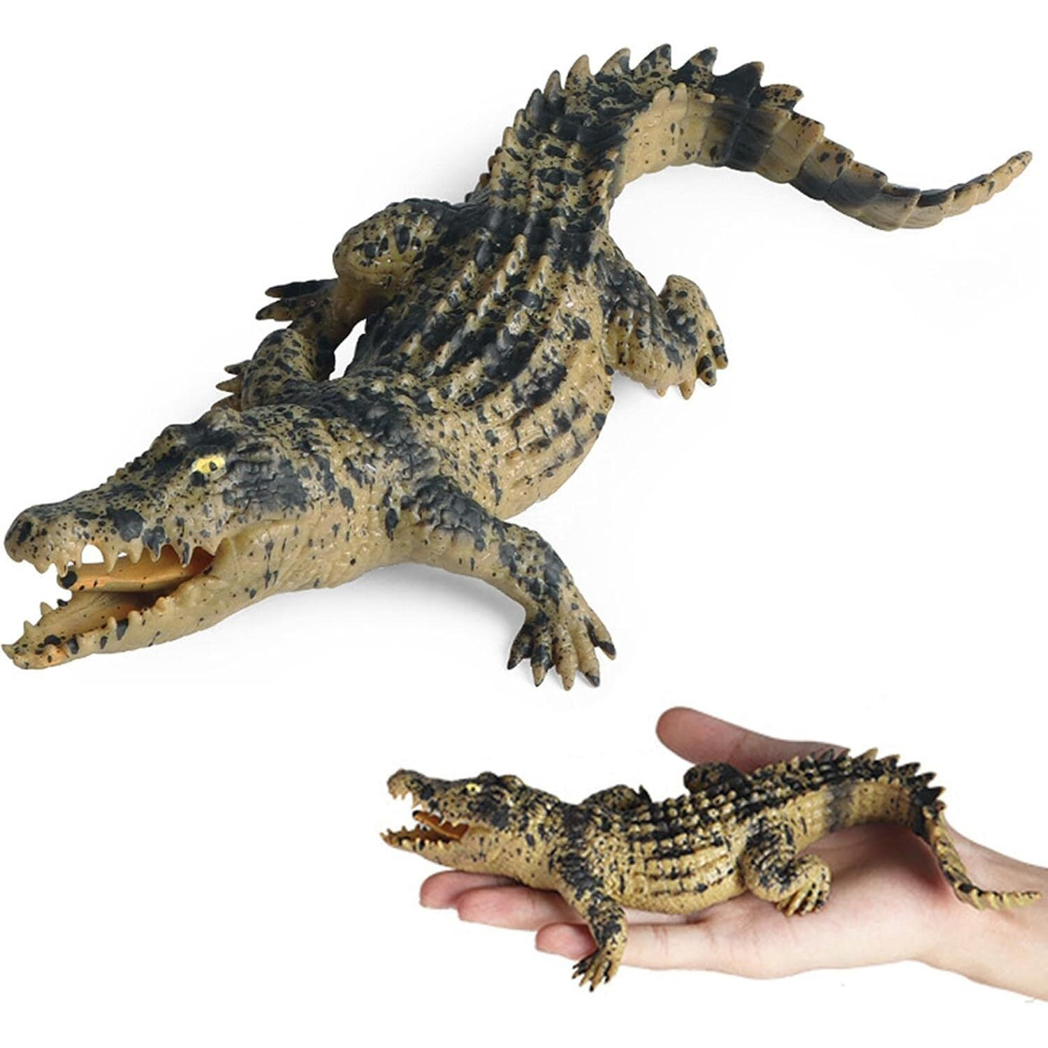 Super Toy Realistic Animal Figure Toy Set, Baby Crocodile Figurine Set For Boys And Girls, Educational Toy Animal, Cold Blooded Animal Set, Props Toys, Prank Toy, Lifelike Animal Toy