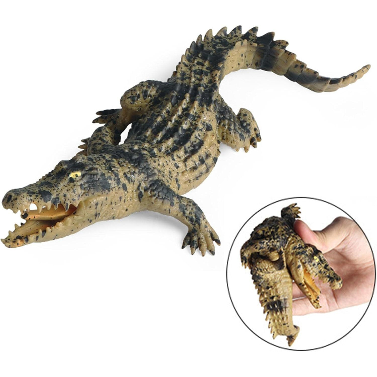 Super Toy Realistic Animal Figure Toy Set, Baby Crocodile Figurine Set For Boys And Girls, Educational Toy Animal, Cold Blooded Animal Set, Props Toys, Prank Toy, Lifelike Animal Toy