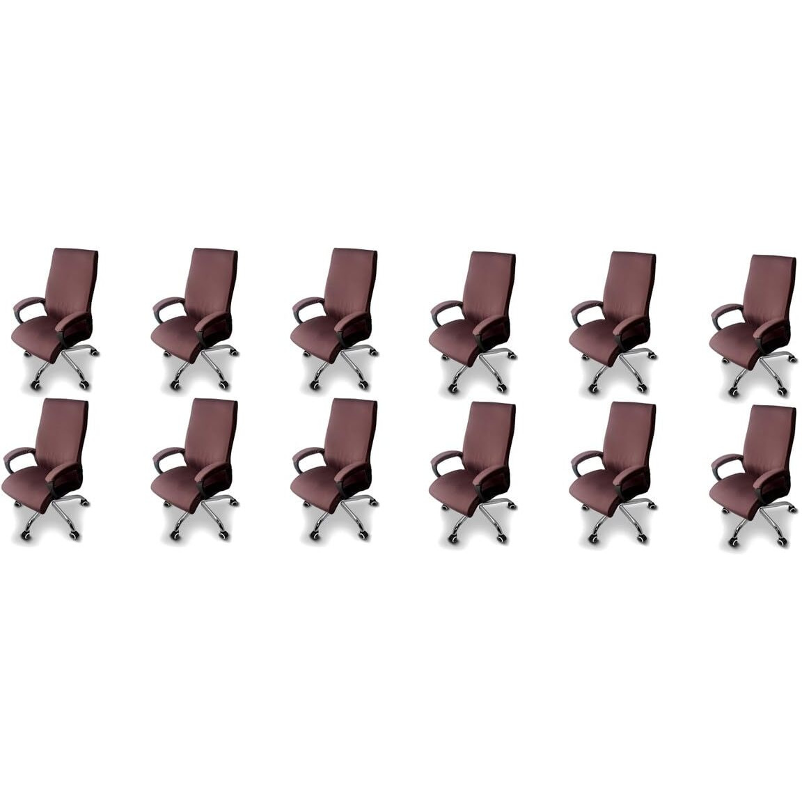 The Furnishing Tree Spandex Boss Chair Cover With Handle Cover Coffee Set Of 12