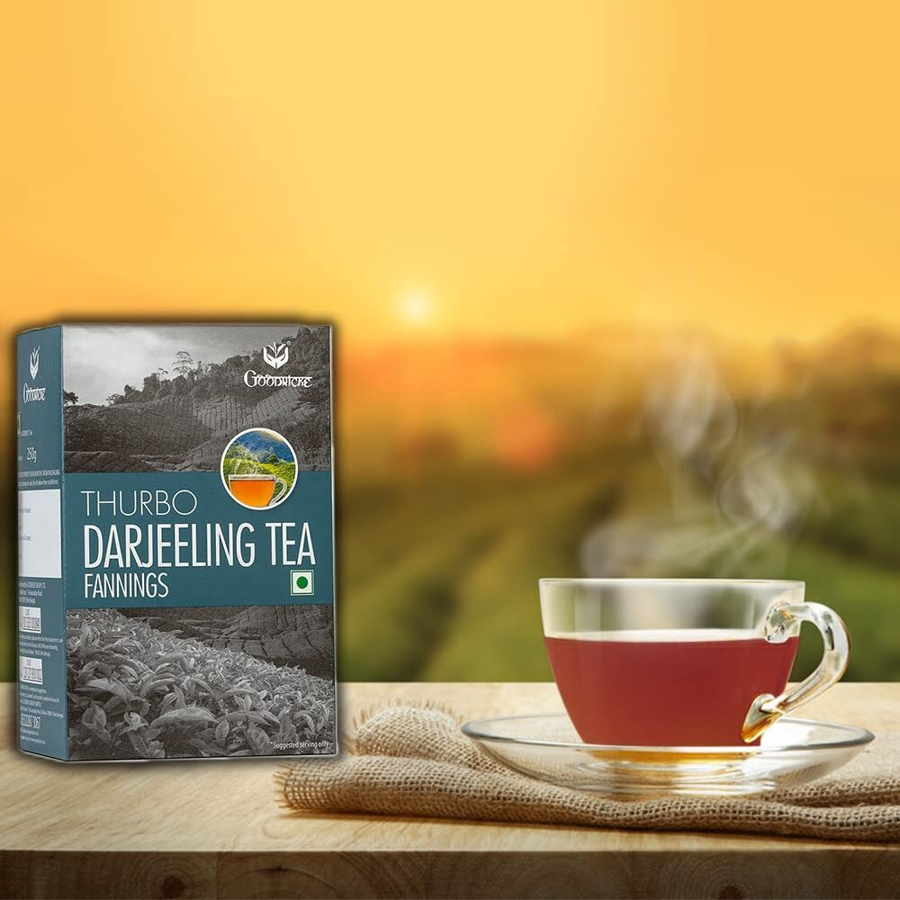 Goodricke Thurbo Fanning Darjeeling Tea - 250 Gm (Pack Of 1) | Single Estate Whole Leaf Tea | 100% Pure & Original Loose Leaves Chai | Premium Black Tea With Long Lasting Taste And Aroma