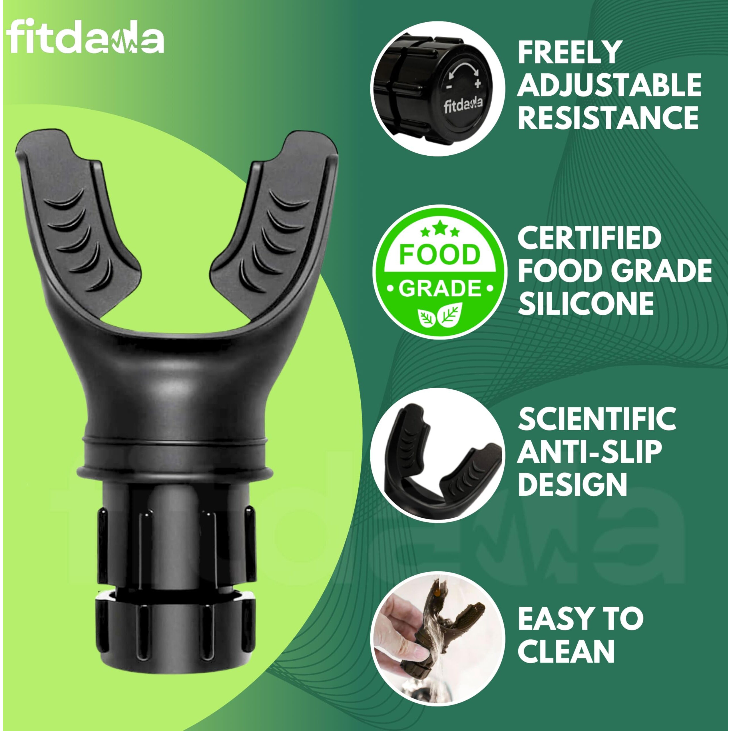 Fitdada Lungs Exercise Equipment - Breathing Trainer, Breathing Exercise Machine, And Lung Exercise Device For Enhanced Respiratory Health, Lung Strengthening, Sports Performance & Wellness | Easy To Clean