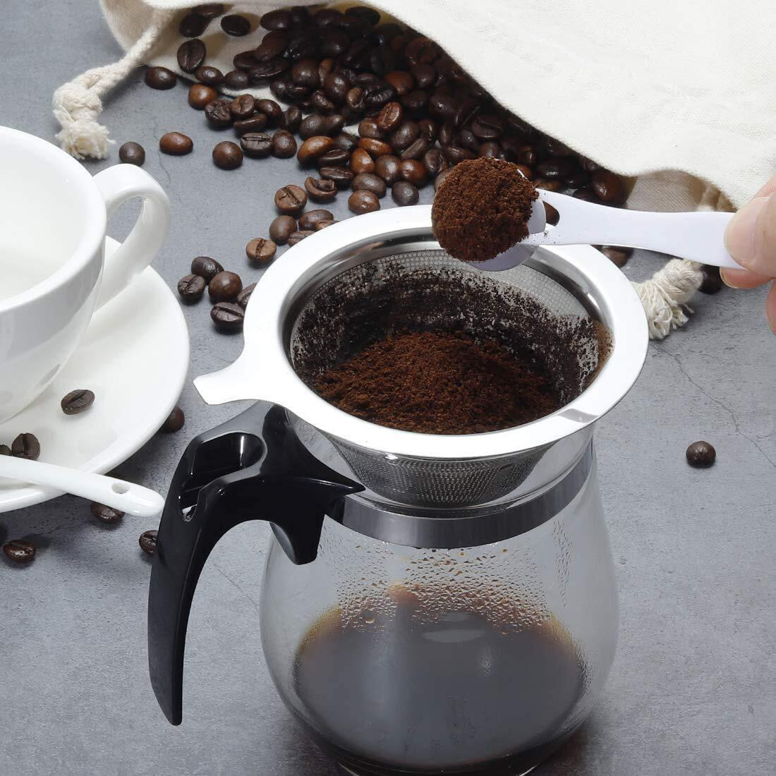 Verilux Pour Over Coffee Filter, Coffee Dripper, Paperless Mess Stainless Steel Coffee Filter, Maker One To Two Cup Coffee, Keeping Nature Coffee Flavour, Easy To Use And Clean