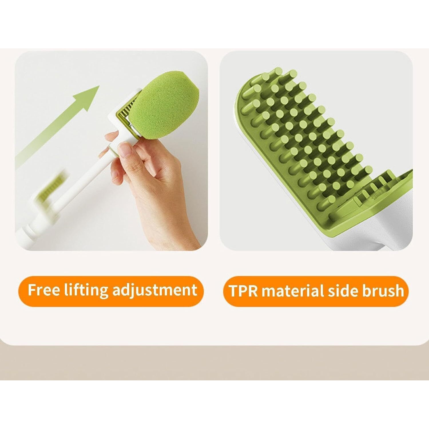 Kpng 3-In-1 Bottle Cleaner Groove Brush For Narrow Neck Bottles, Long Handle Water Bottle Scrubbing Brush, Crevice Brush With Straw Brush, Cleaning Brush For Sports Bottles (Green/Pack Of-1)