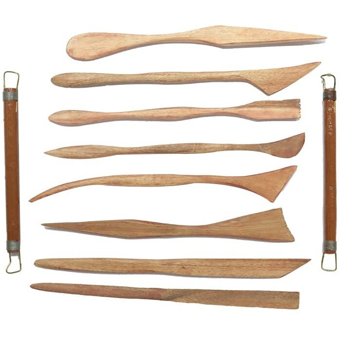 Artright Artists' Clay Modelling Tools (Set Of 10) Craft Modelling & Sculpting Tools For Pottery, Sculptures, Polymer, Paper & Mache - 10 Pcs