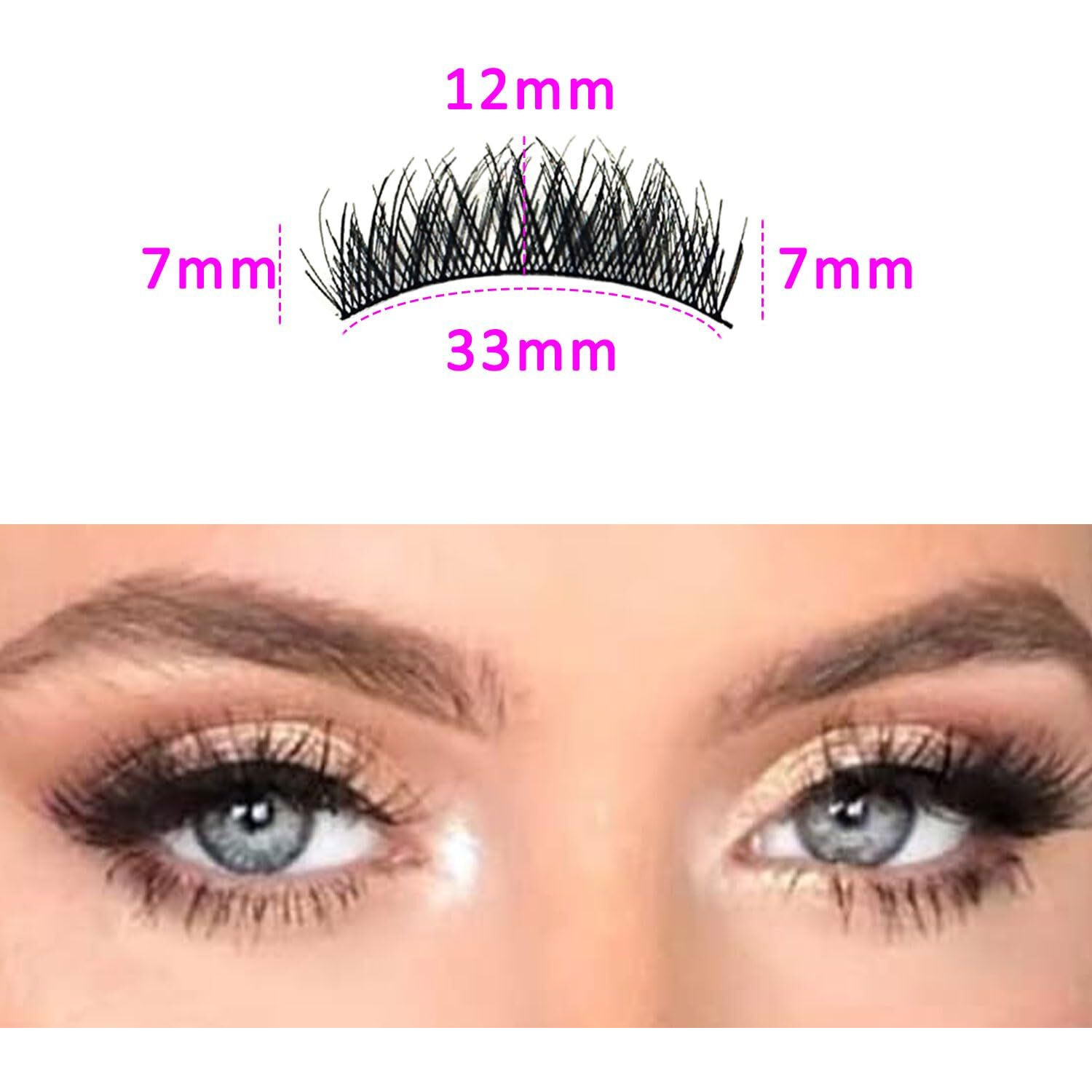 Massmot 10 Pairs False Eyelashes, Natural & Soft Long Eyelashes, Wispy Handmade Fake Eyelashe (A0002)