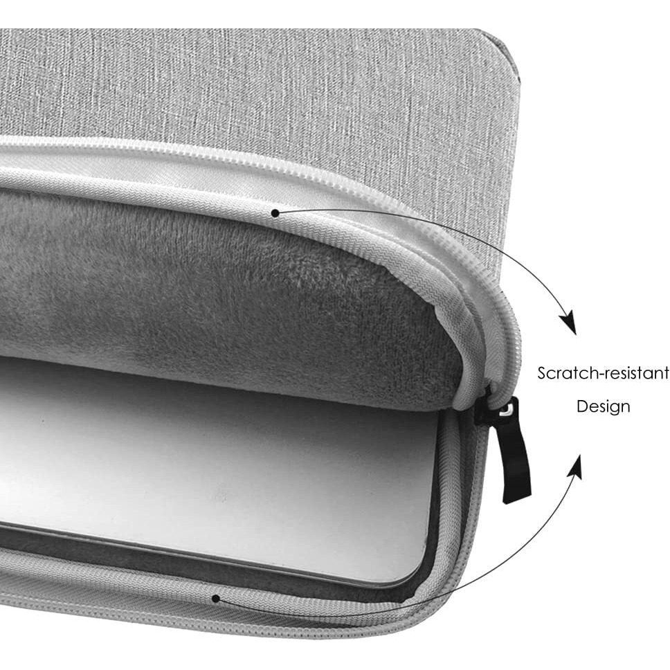 Proelite Polyster Laptop Sleeve Case Cover Pouch For 13" To 14" Macbook Air/Pro Retina,Compatible With Macbook Pro 14 Inch M1 Pro/Max A2442, Galaxy Tab S8/S9 Ultra 14.6 Inch/Ipad Pro 12.9, Coffee