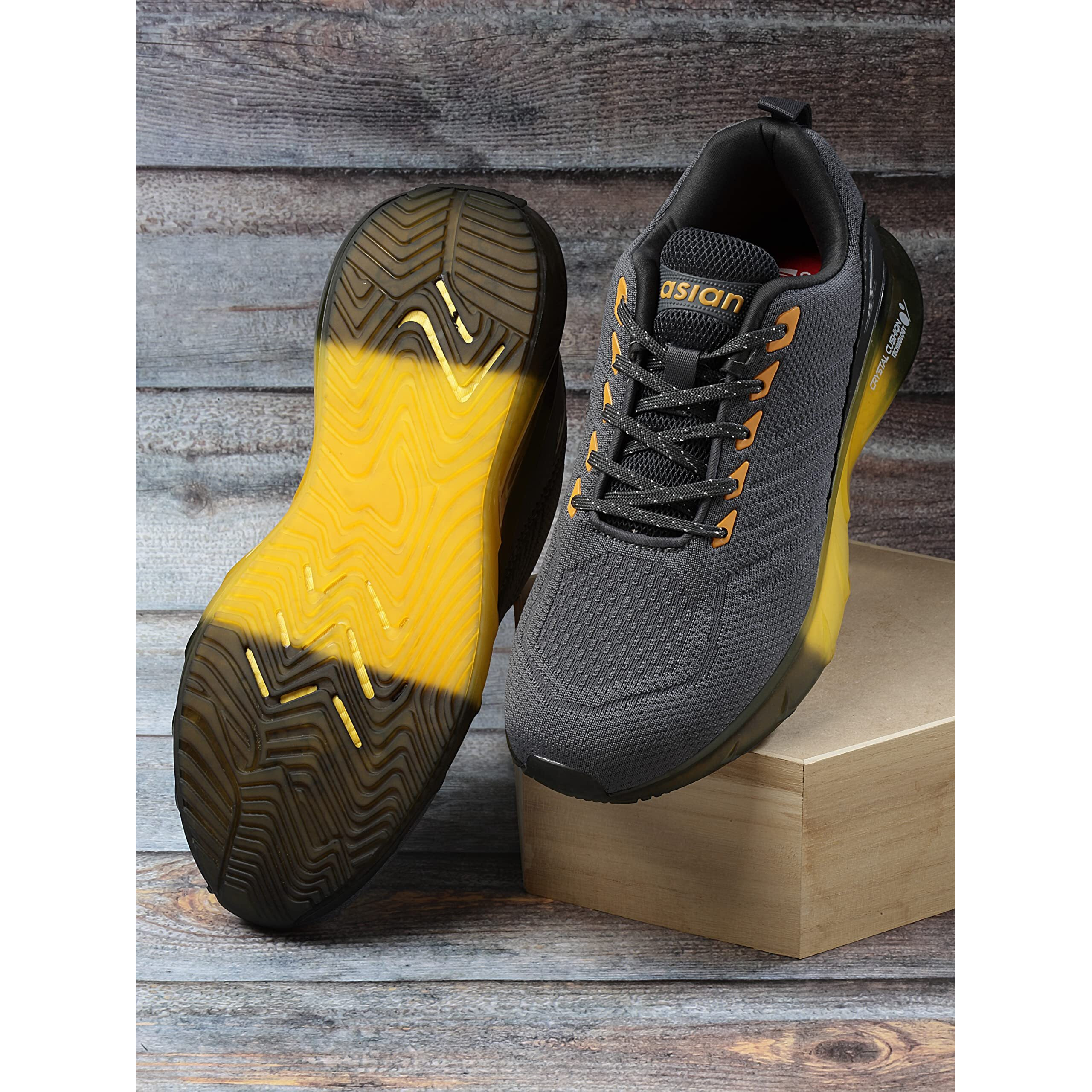 Asian Crystal-13 Sports & Casual Shoes With Crystal Cushion Technology Lightweight Sneaker For Men & Boys
