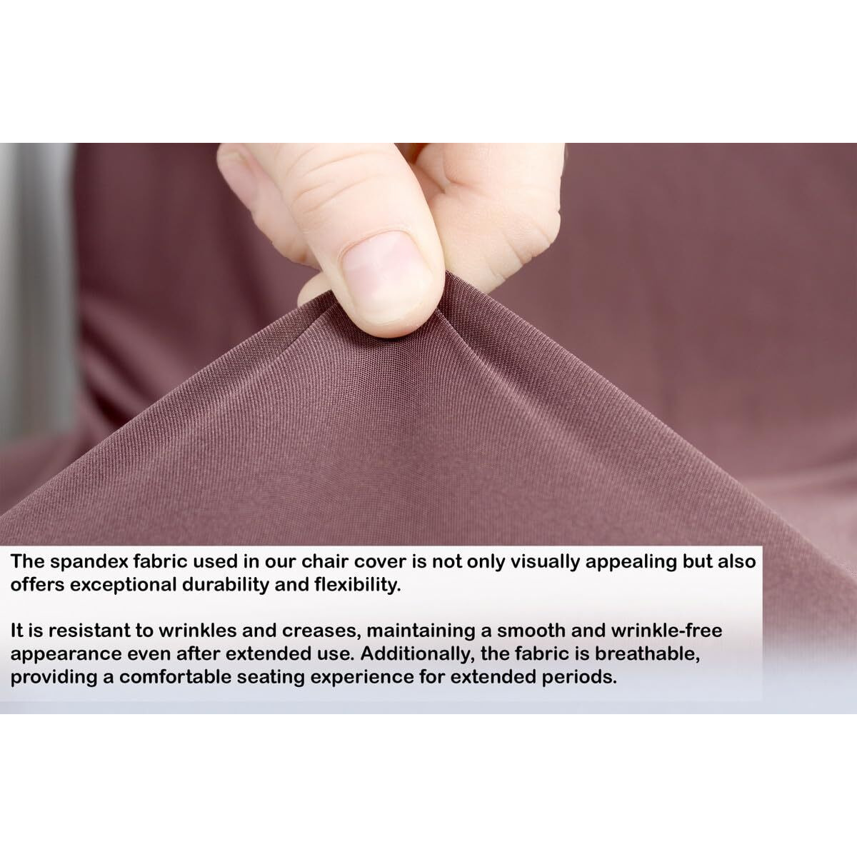 The Furnishing Tree Spandex Office Chair Cover With Handle Cover Coffee Set Of 6