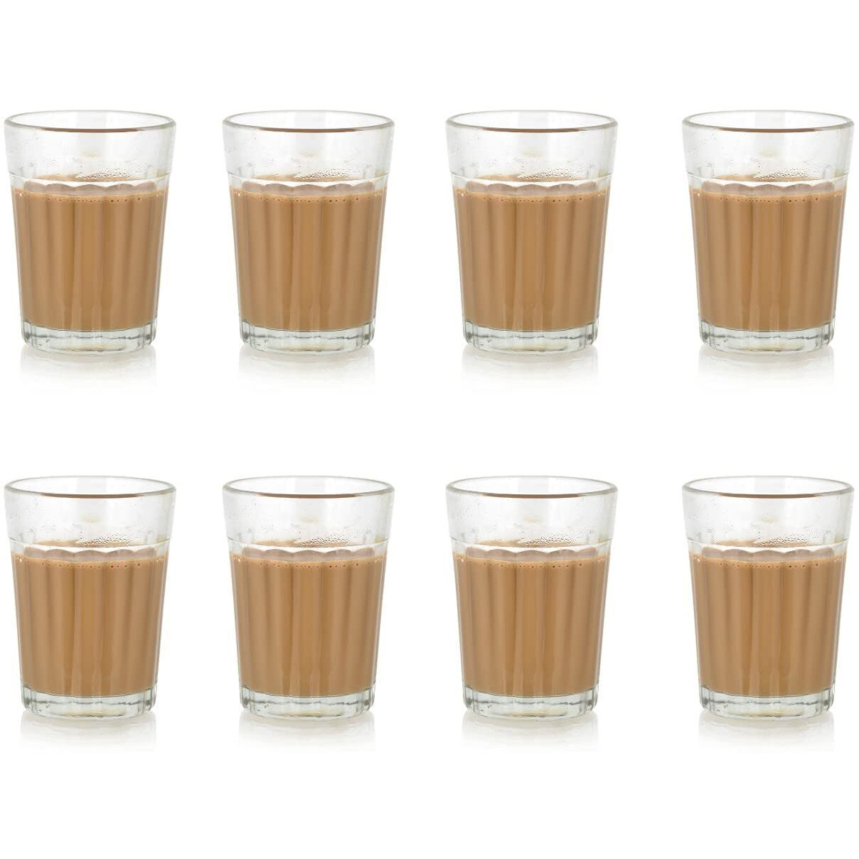 Satyam Kraft 12 Pcs Tea Chai Milk Coffee Small Glass Cups Mug Best Items Home Crockery For, Women, Men, Girls For Gifting In Valentine (Transparent, Pack Of 12) (100 Ml)