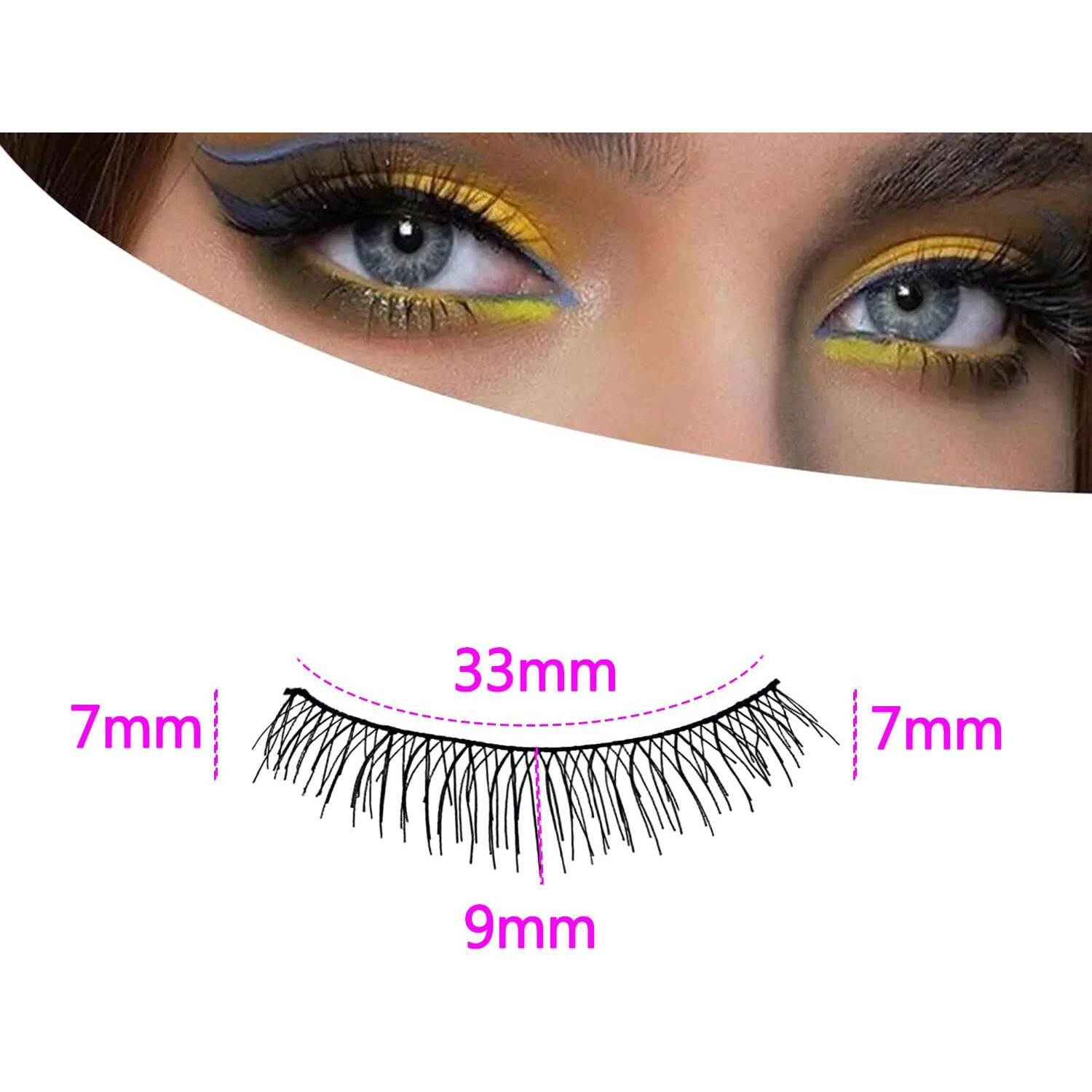 Massmot 10 Pairs False Eyelashes, Natural & Soft Long Eyelashes, Wispy Handmade Fake Eyelashe (A0216)