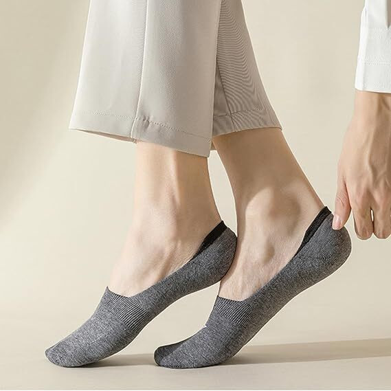 Zensoo 5 Pairs No Show Loafer Socks For Men And Women With Anti-Slip For Sports, Running & Hiking, Moisture Wicking With Anti Slip For Everyday Wear, Free Size, Multicolored (Pack Of 5)