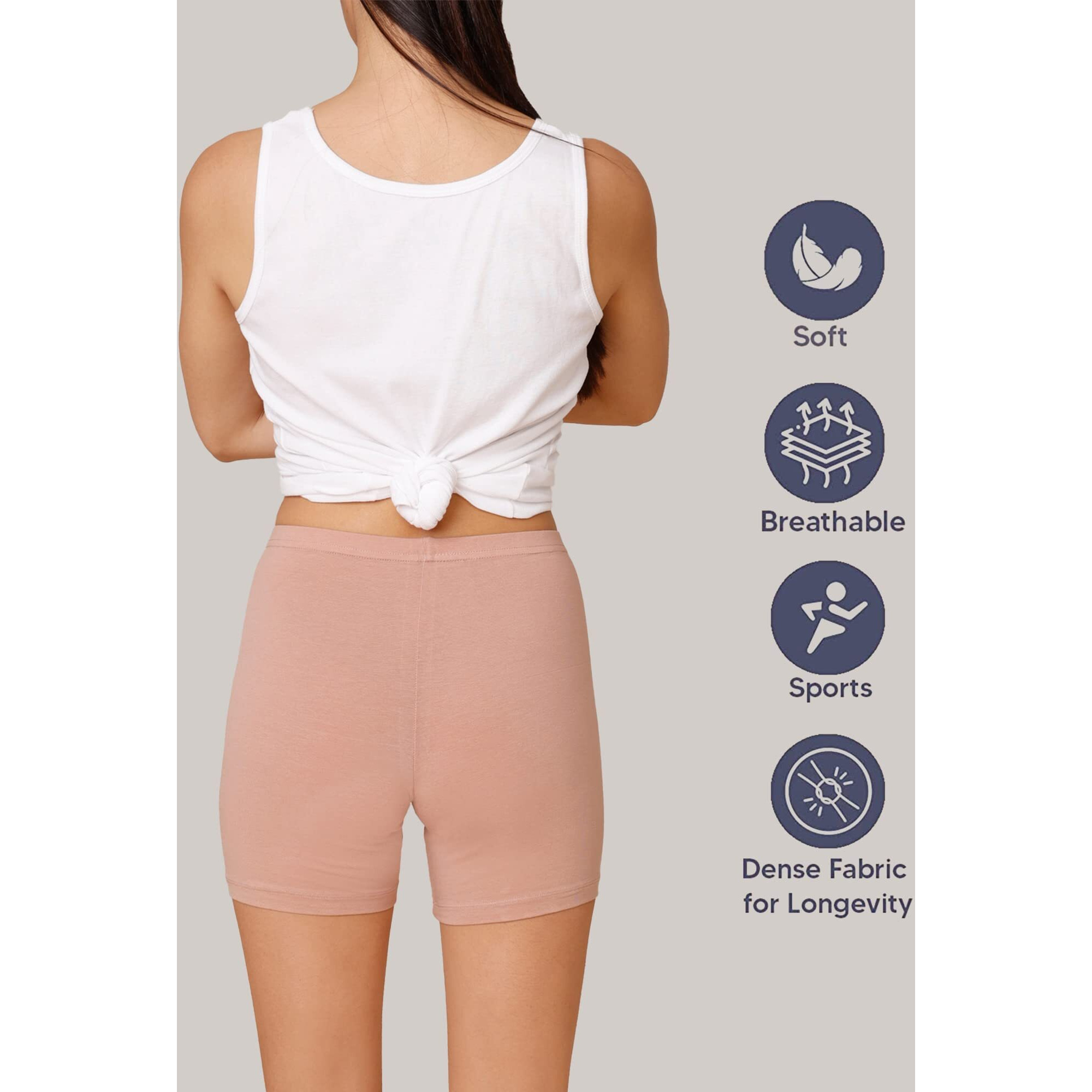Nykd Trendy Square Neck Soft Cup Slip On Everyday Sports Bra For Women | Wireless | Full Coverage | Non Padded (Pack Of 2 Bra, Nyb158, Sand, L, 1N