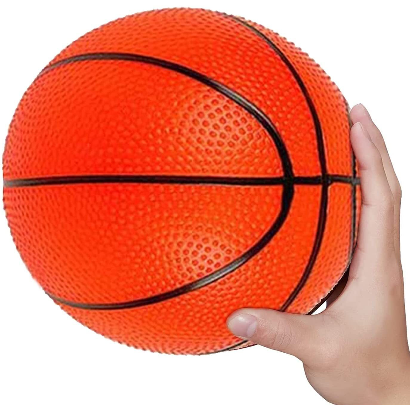 Funblast Basketball For Kids, 9 Inches Colorful Basketball Sports Toy - Extra Grip Silicon Rubber Beach Ball Sports Outdoor Game, Inflatable Ball For Kids Boys 3+ Years (Pack Of 1) - Multicolor