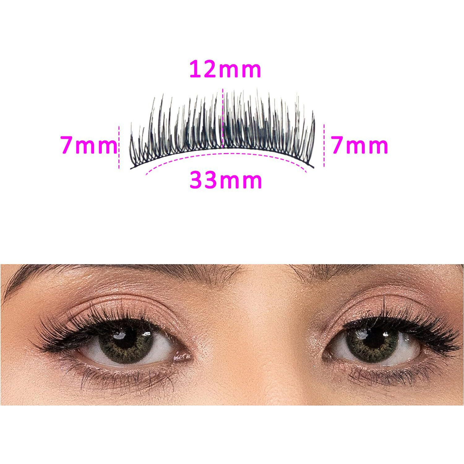 Massmot 10 Pairs False Eyelashes, Natural & Soft Long Eyelashes, Wispy Handmade Fake Eyelashe (A0004)