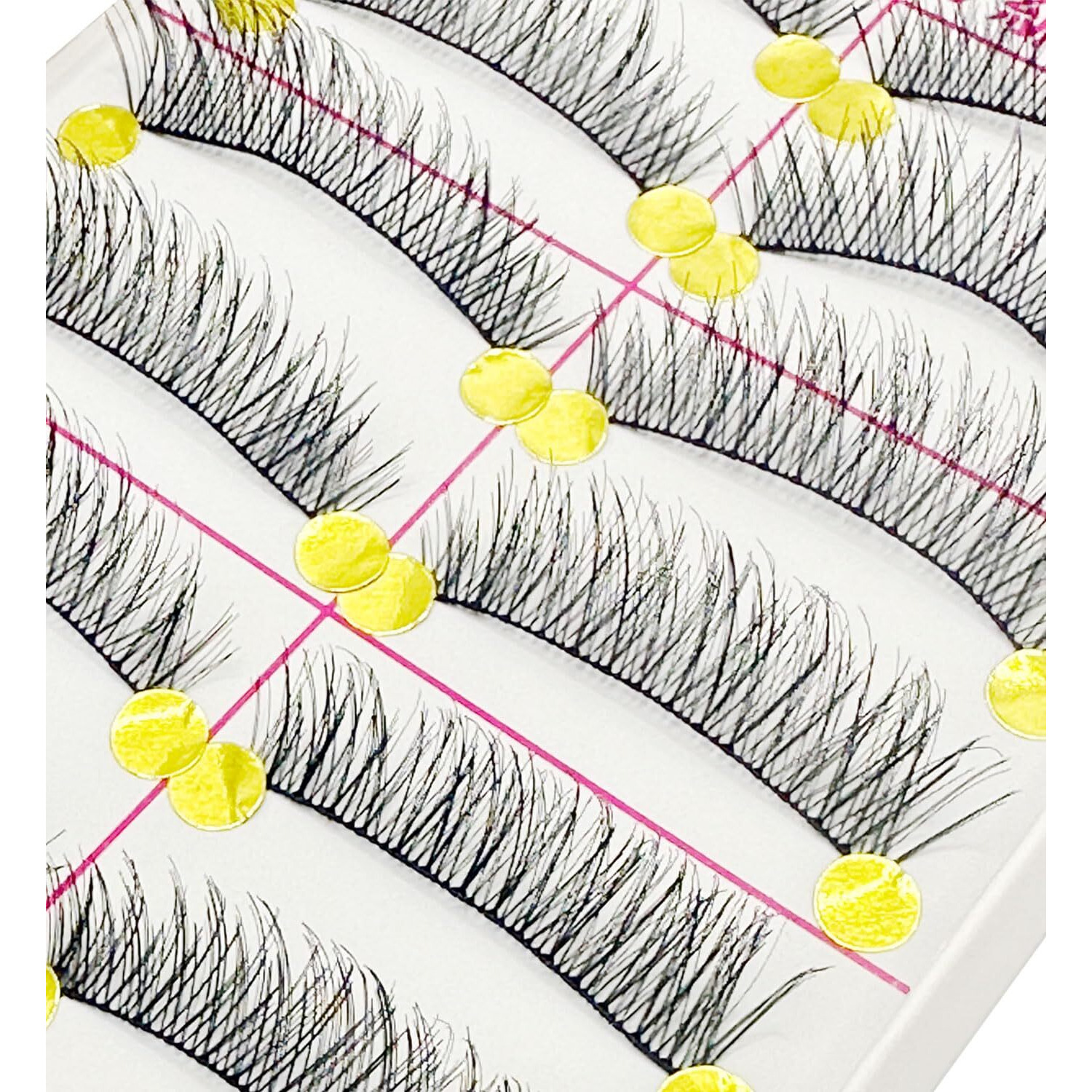 Massmot 10 Pairs False Eyelashes, Natural & Soft Long Eyelashes, Wispy Handmade Fake Eyelashe (A0003)