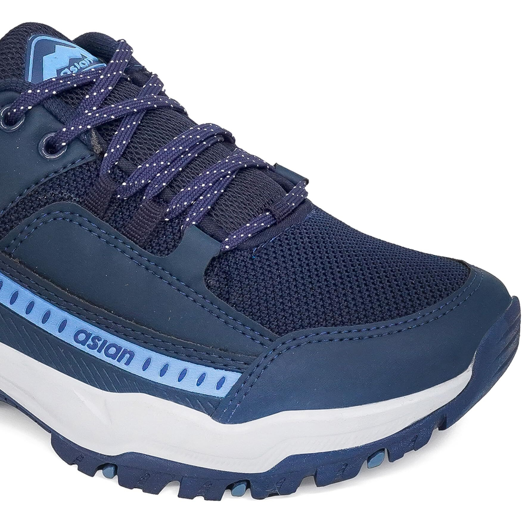 Asian Men's Everest-01 Sports Trekking & Hiking,Walking Shoes With Rubber Outsole & Memory Foam Insole Lace-Up Shoes For Men's & Boy's Navy