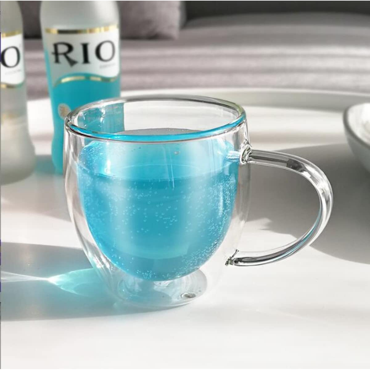 Zroy Enterprise Premium Classic Glass Set Of 6 Heat Resistant Double Wall Glass Coffee Mugs Clear Insulated Coffee Glass, Cappuccino Cups, Latte Cups, Beverage Glasses (250Ml Cup, 6)