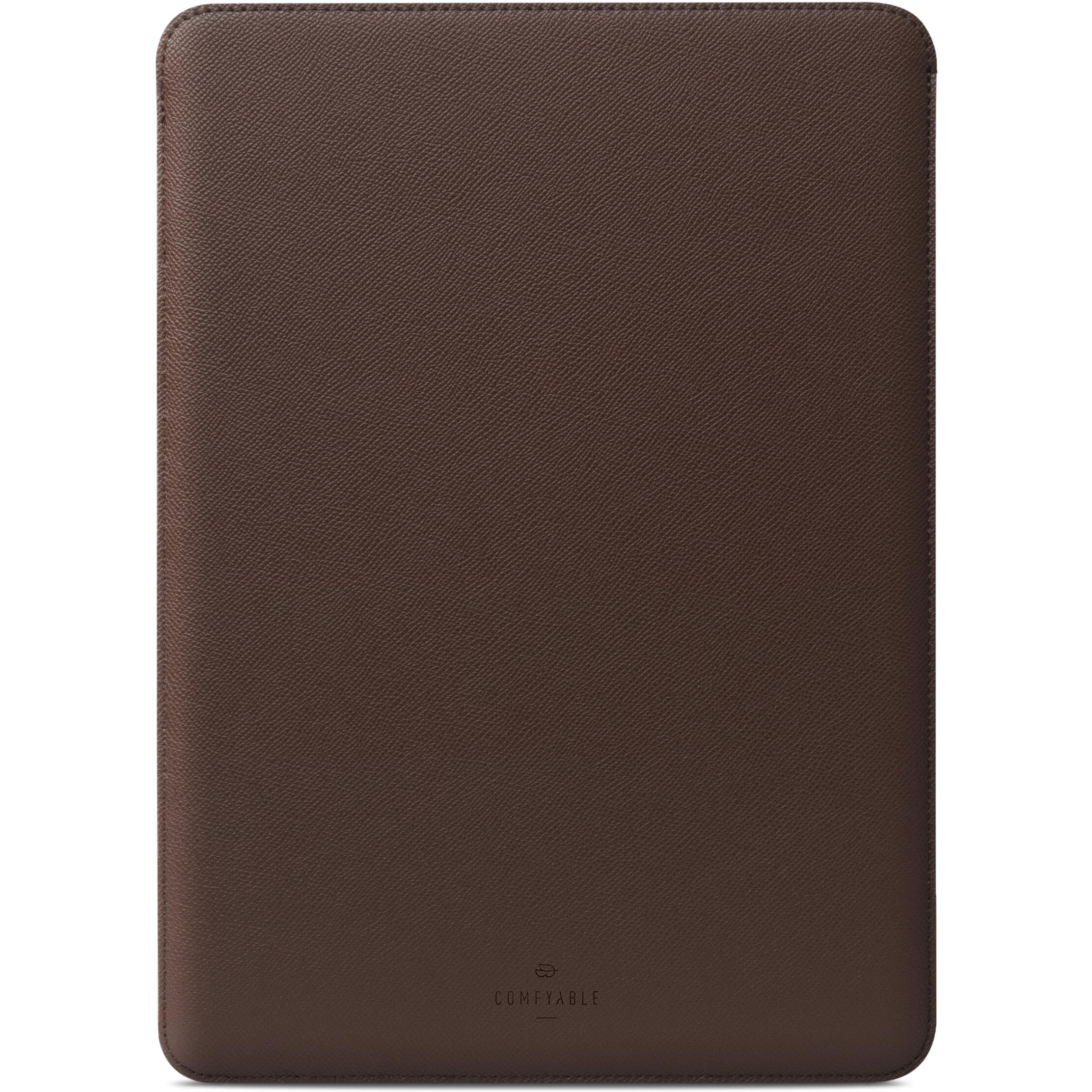Comfyable Laptop Sleeve 14 Inch Precisely Compatible With Macbook Pro 14-Inch M3 M2 Pro/Max 2023 & Old Versioned 13 Inch Macbook Pro/Macbook Air, Faux Leather Cover Case, 13 In 14 In, Coffee