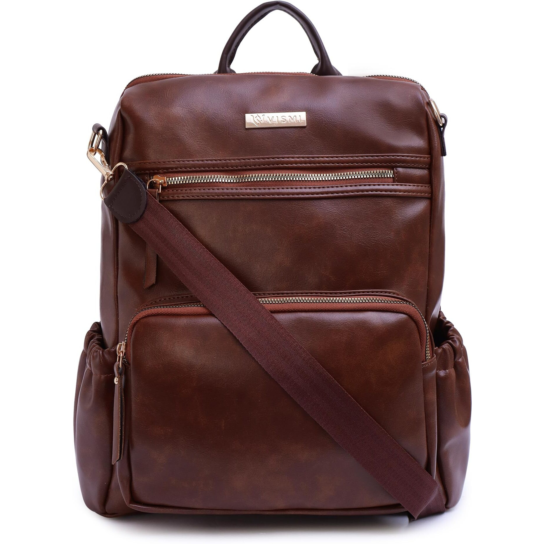 Vismiintrend Stylish Leather Backpacks Bags For Women & Youth Girls, 14" Laptop Bag,Anti Theft, Ladies Purse Handbag, Office/Travel/College/Work/Daily Use, Birthday Gift For Wife/Sister, Rakhi Gifts