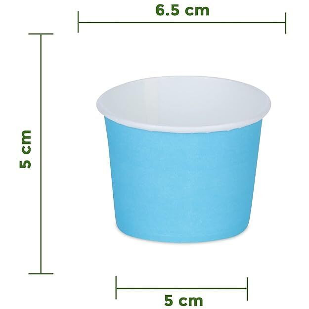 Sanwalsa Disposable Color Paper Tea/Coffee Cups, Pack Of 50 -Pieces - 110 Ml - Multicolor