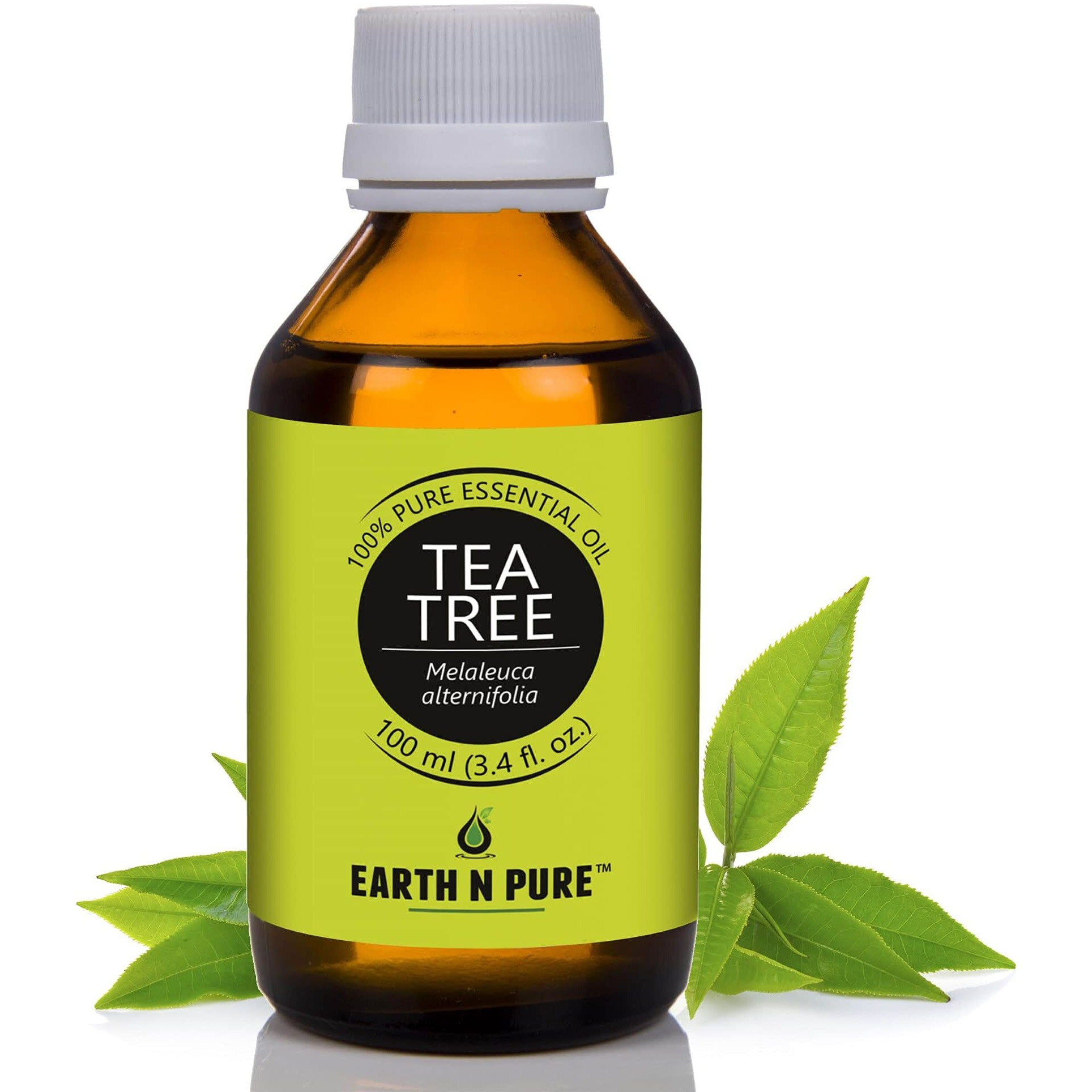 Earth N Pure Tea Tree Essential Oil For Scalp Care, Skin Care And Relief From Acne And Pimples | 100 Ml