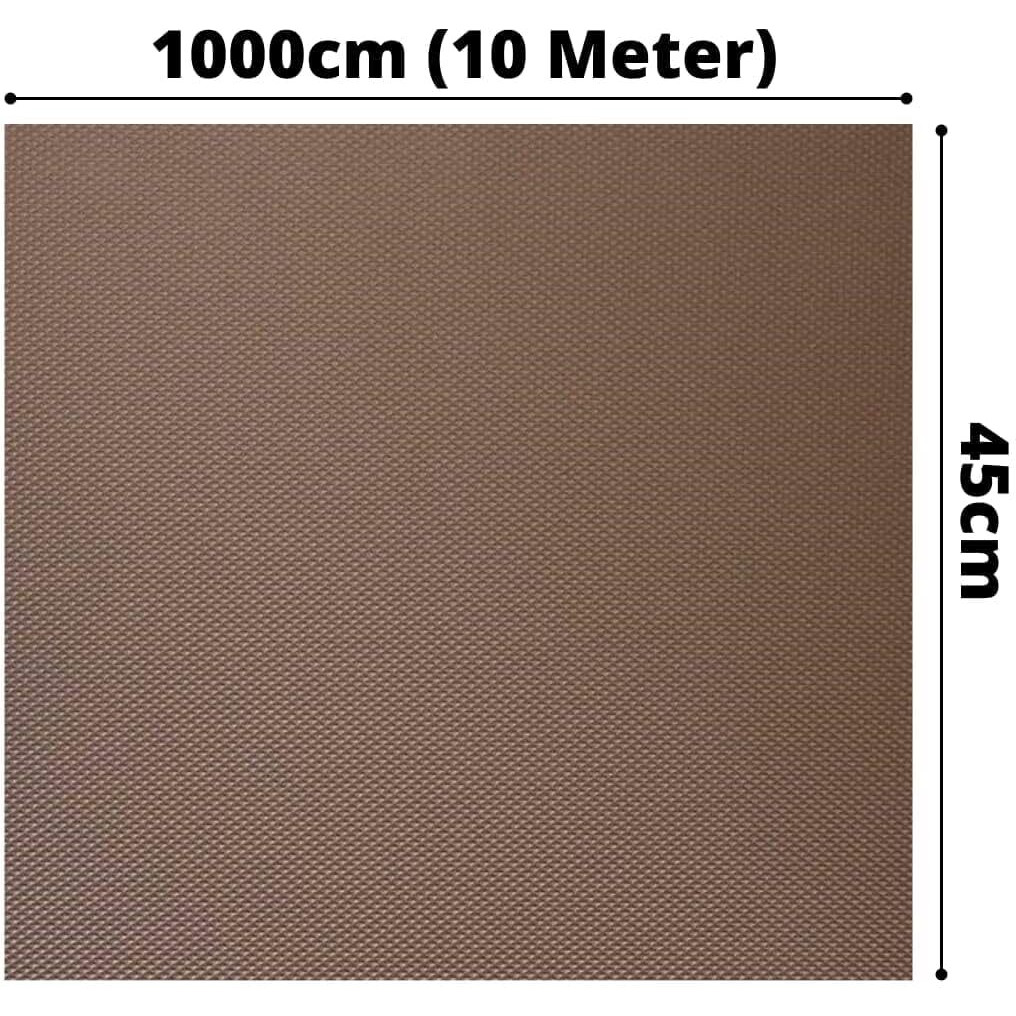 Kayjen (45 Cm X 10 M) Eva Anti Slip Mat/Sheet For Fridge, Kitchen, Drawer, Shelf Liner, 400 Gsm (Coffee Brown)