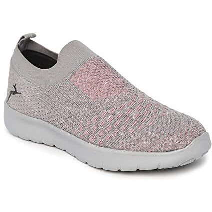 Marc Loire Slip-On Sneakers For Women, Lightweight & Comfortable Walking Sports Shoes Without Laces Grey - 3 Uk