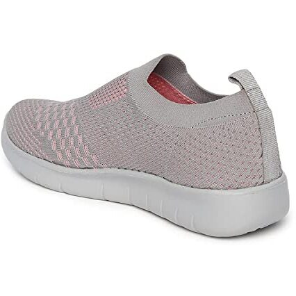Marc Loire Slip-On Sneakers For Women, Lightweight & Comfortable Walking Sports Shoes Without Laces Grey - 3 Uk