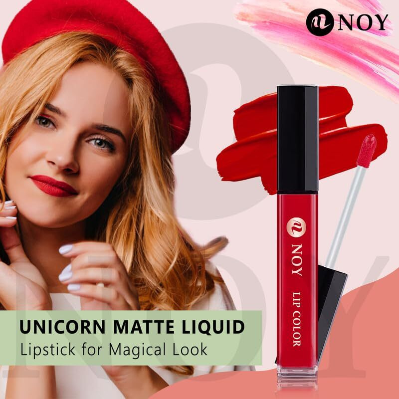 Noy Smudgeproof Matte Liquid Lipstick For Ethereal Beauty Wine, Coffee Wine, Purple, Maroon (Combo-4)