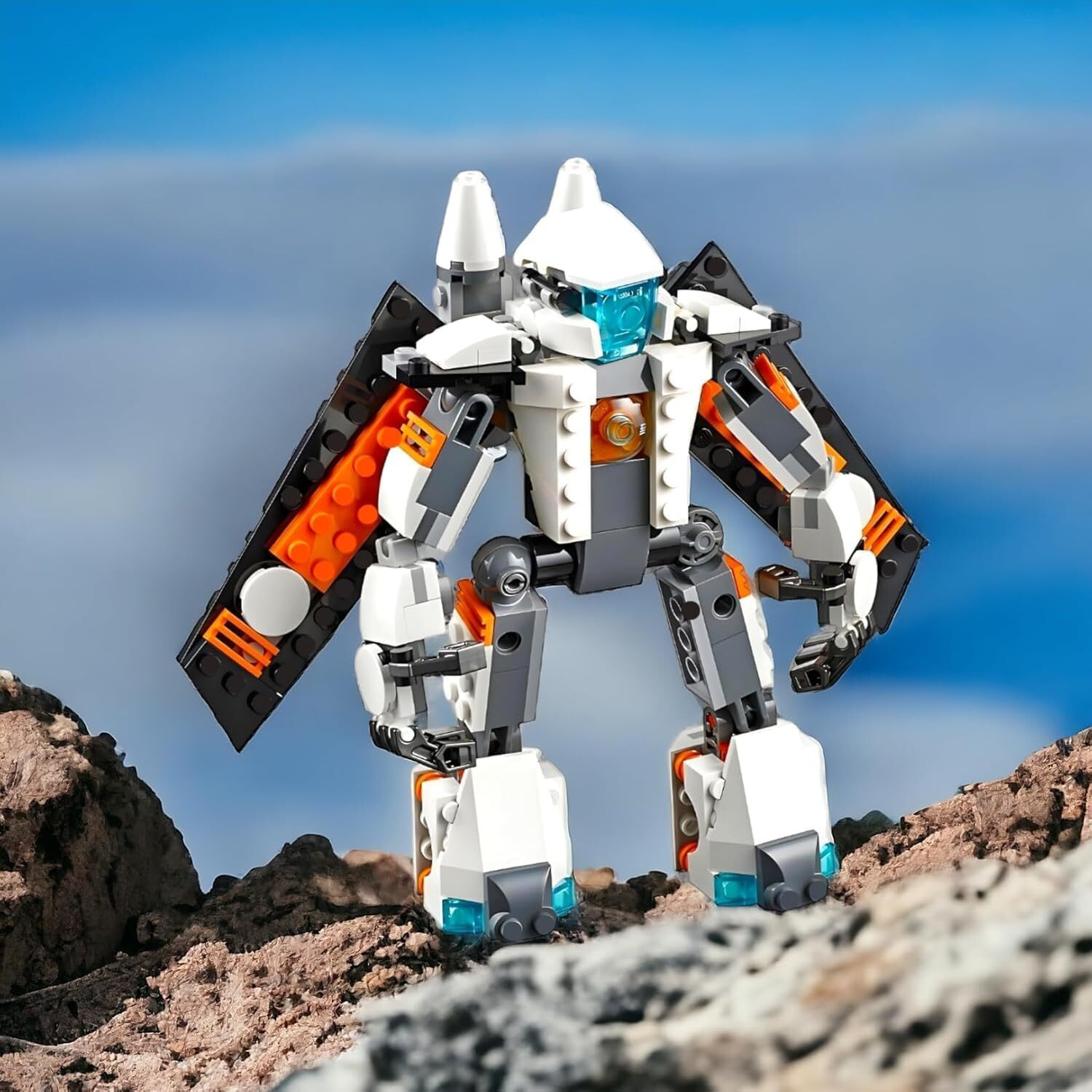 Galaxy Hi-Tech 3 In 1 Architect Brick Toys 237+ Pieces Building Block - Space Astronaut Theme Blocks And Bricks - Robot, Car, Aircraft Educational Engineering Construction Learning Toy For Kids