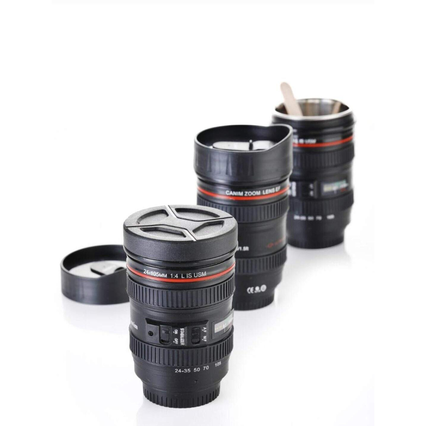 Xmart India Camera Lens Shaped Coffee Mug Flask With Lid Coffee & Tea Mug Camera Shape Drinking Mug
