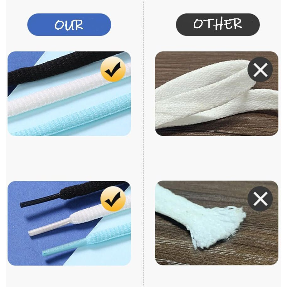 Gozaqe No Tie Elastic Shoe Laces,1 Pairs,Elastic Shoe Laces For Kids,Adult And Elderly,Screw Capsule Shoe Clasp,Suitable For Sports Shoes,Casual Shoes,Hiking Shoes,Etc (White)