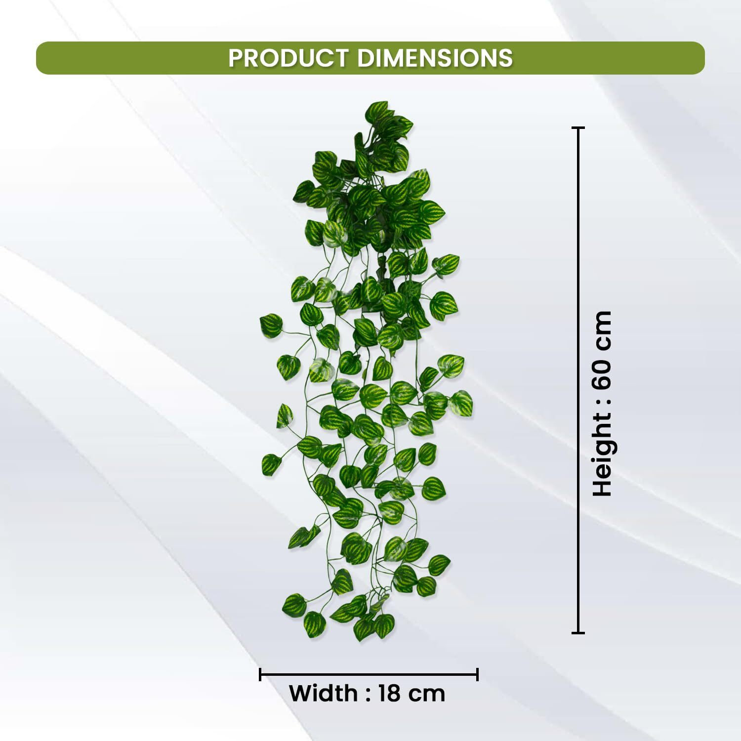 Decorebugs Artificial Plants Leaves Hanging Ivy Garlands Plant Greenery Vine Creeper Home Decor Door Wall Balcony Decoration Party Festival Craft (Pack Of 6)