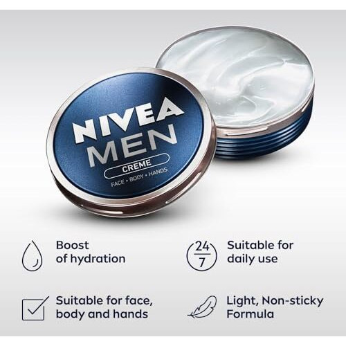 Nivea Men Creme, Dark Spot Reduction, Non Greasy Moisturizer, Cream With Uv Protect, 30Ml