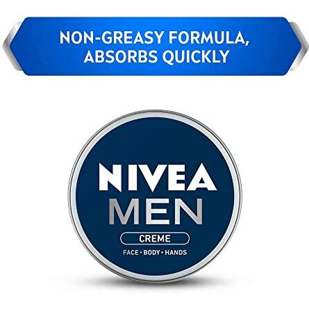 Nivea Men Creme, Non Greasy Moisturizer, Cream For Face, Body & Hands, 30Ml