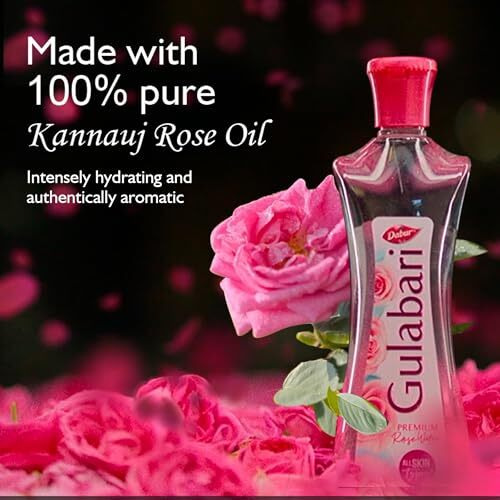 Dabur Gulabari Premium Rose Water/Face Toner - 400Ml | No Paraben | Alcohol Free | Cleanses, Hydrates & Moisturises Skin | Balances & Restores Skin's Ph Levels | For All Skin Types