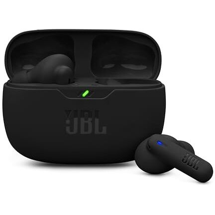 Jbl Wave Beam 2 Ear Buds Wireless Bluetoothv5.3, Active Noise Cancellation Earbuds,Multi Connect, App For Customized Extra Bass Eq, Relax Mode,Speed Charge, 40H Playback, Fast Pair,4 Mics,Ip54(Black)