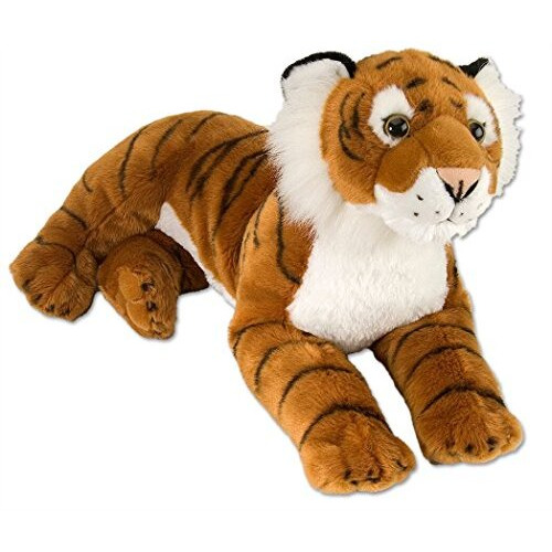 Wild Republic Cuddlekins Lying Tiger, Brown (16-Inch)