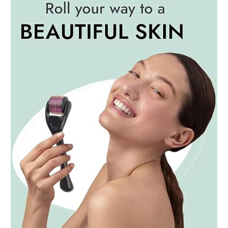 Valkyrie Derma Roller With Titanium Alloy Micro Needles And Storage Case For Scalp, Face And Beard- 0.50Mm